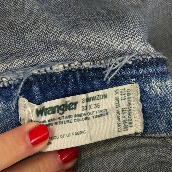 Wrangler VTG Distressed High Rise Jeans Straight - Picture 8 of 11